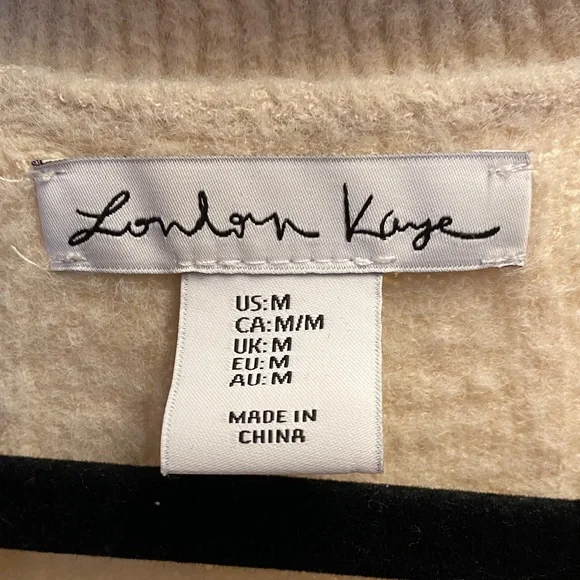 London Kaye Cream Button-Up Cardigan - Picture 4 of 8